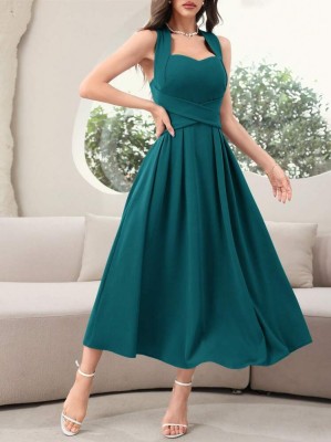 Morska sukienka wiązanie (XL)