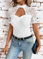 Biała bluzka cut out (S)