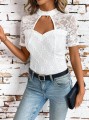 Biała bluzka cut out (S)