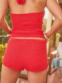 Czerwone szydełkowe spodenki (XS)
