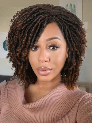 Dwukolorowa peruka afro dredy