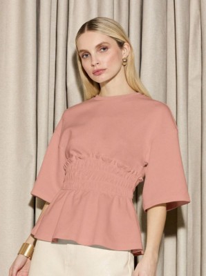 Różowa dresowa bluzka (M)