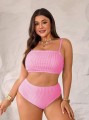 Dwuczęściowe bikini wzór paski (2XL)