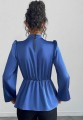 Niebieska bluzka satynowa (M)