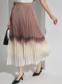 Plisowana spódnica dwukolorowa (L)