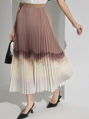 Plisowana spódnica dwukolorowa (L)
