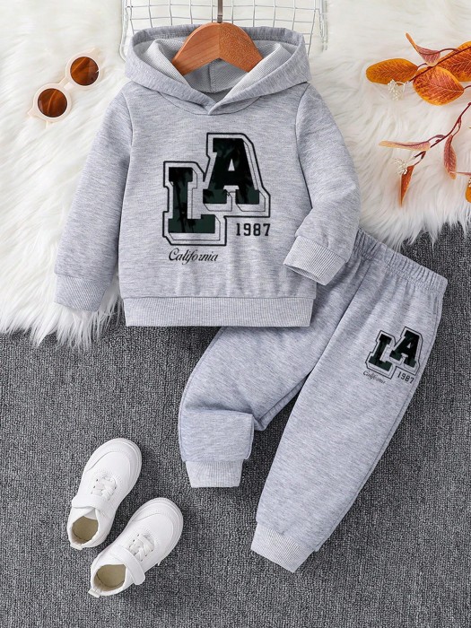 Szary komplet spodnie bluza (2-3L)