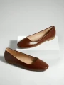 Brązowe baleriny płaski obcas (38,5)