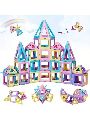 Kolorowe klocki magnatyczne 60 sztuk