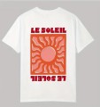 Biały t-shirt nadruk (M)