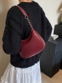 Burgundowa torebka pikowanie