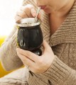 Czarny kubek do yerba mate zestaw