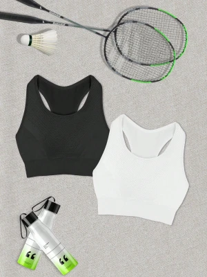 Czarny biały top 2pack (1XL)