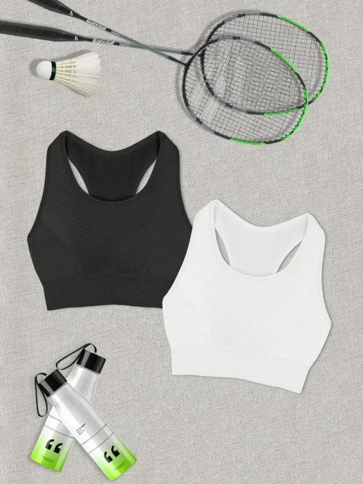 Czarny biały top 2pack (1XL)