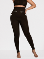 Brązowe modelujące legginsy (L)