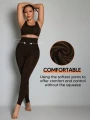 Brązowe modelujące legginsy (L)