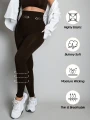 Brązowe modelujące legginsy (L)