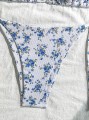 Biały komplet bikini wzór (M)