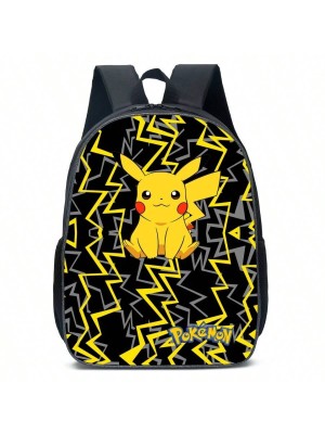 Czarny plecak nadruk Pokemon