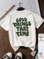 Biały bawełniany t-shirt nadruk (XL)