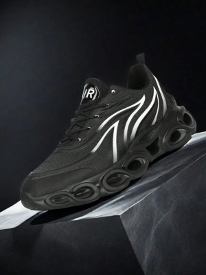 Czarne sportowe buty platforma (41)