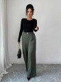 Proste spodnie khaki (S)