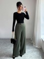 Proste spodnie khaki (S)