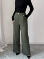Proste spodnie khaki (S)