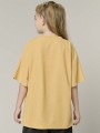 Żółta koszulka oversize nadruk (12L)