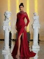 Czerwona suknia cekiny (M)