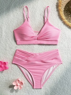 Różowy komplet bikini (14L)