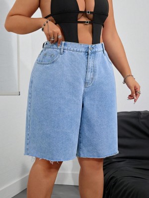Niebieskie jeansowe spodenki (2XL)