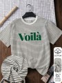 Biały t-shirt nadruk (L)