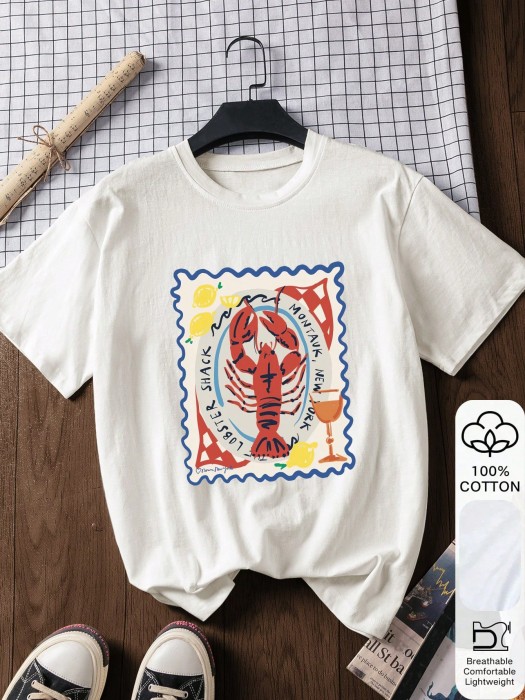 Biały bawełniany t-shirt (S)
