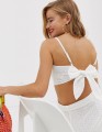 BIAŁY TOP HAFTOWANY TIE BACK (40)