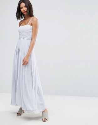 JASNOSZARA PLISOWANA SUKIENKA MAXI (XL)