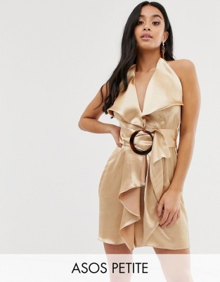 ZŁOTA SUKIENKA PASEK Z KLAMRĄ (32)