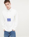 BIAŁA KOSZULKA POLO NADRUK (XL)