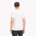 BIAŁY BAWEŁNIANY T-SHIRT PRINT (L)