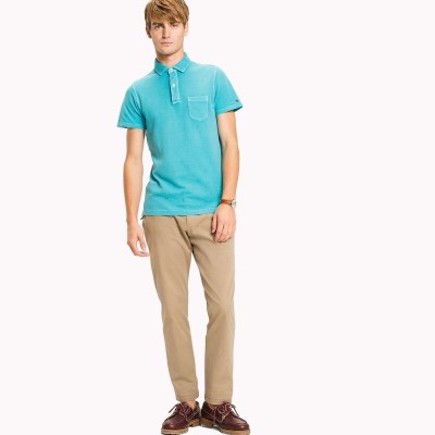 Turkusowa koszulka polo (M)