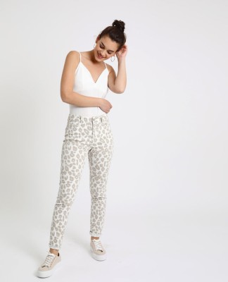 JASNE SPODNIE ANIMAL PRINT WYSOKI STAN (34)
