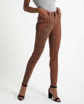 SPODNIE WYSOKI STAN SNAKE PRINT (30)