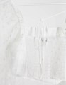 ŚMIETANKOWA KRÓTKA BLUZKA ORGANZA (34)