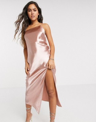 SATYNOWA MIDI SUKIENKA ROZCIĘCIE (42)