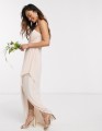 TFNC bridesmaid exclusive bandeau wrap midaxi dress with pleated detail in ecru_ 0 of 4.jpeg