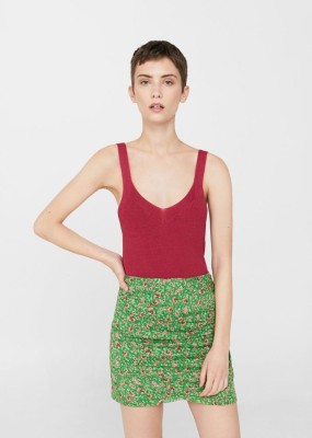 Zielona spódnica floral print (XS/S)